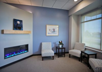 Waiting area at Interventional Orthopedic Solutions Rochester