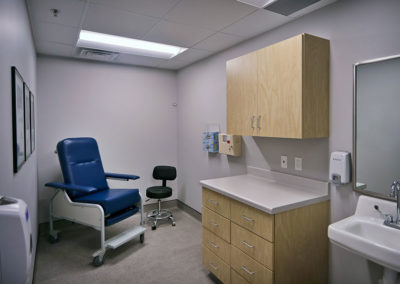 Exam room at Interventional Orthopedic Solutions Rochester